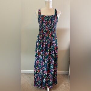 Dip Smocked Floral Maxi Dress -size medium